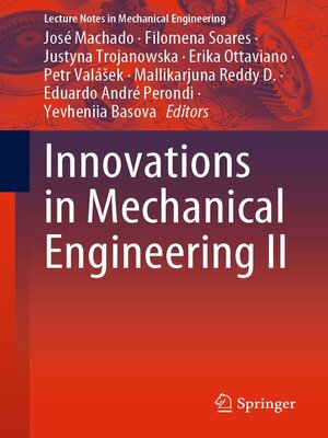 cover image of Innovations in Mechanical Engineering II